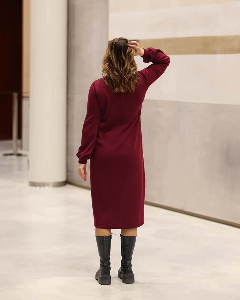 ELEGANSSI - MERINO DRESS WINE