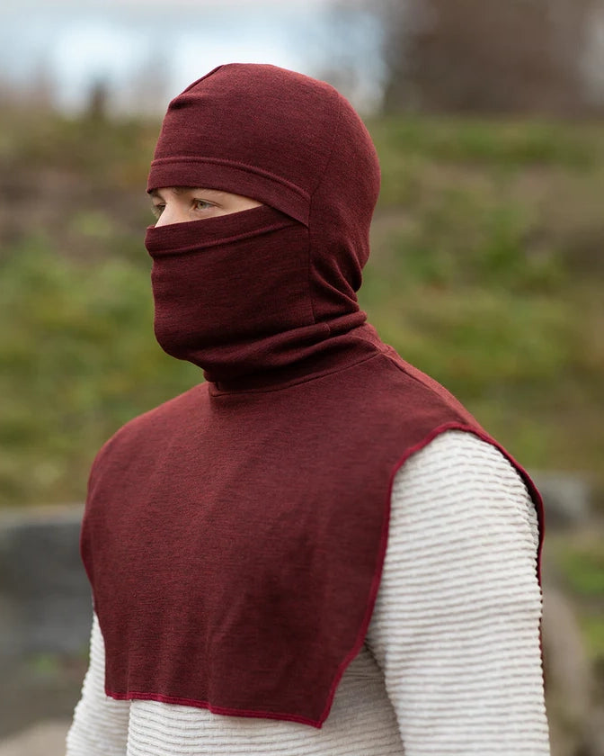 Merinovilla kypärälakki Ninjako metsänvihreä kypärän alla – pyöräilyyn kypärän alle