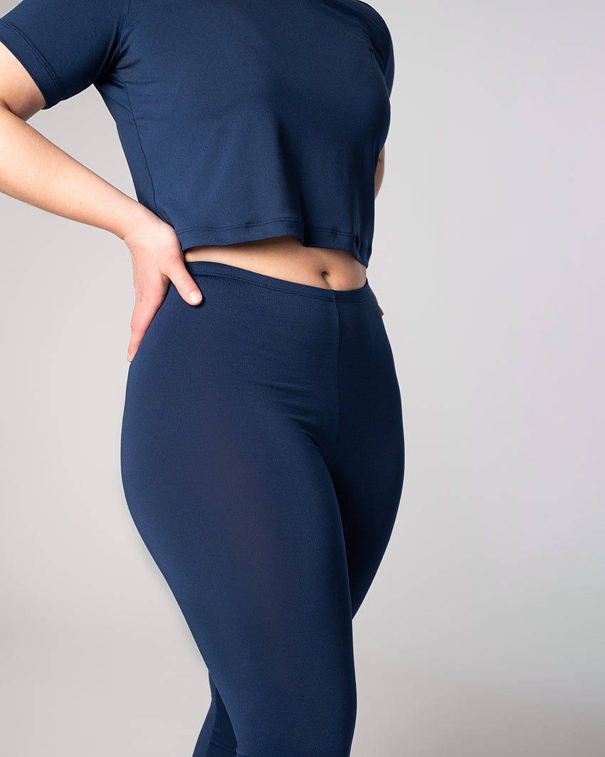 coolmax leggingsit sininen vyötärö