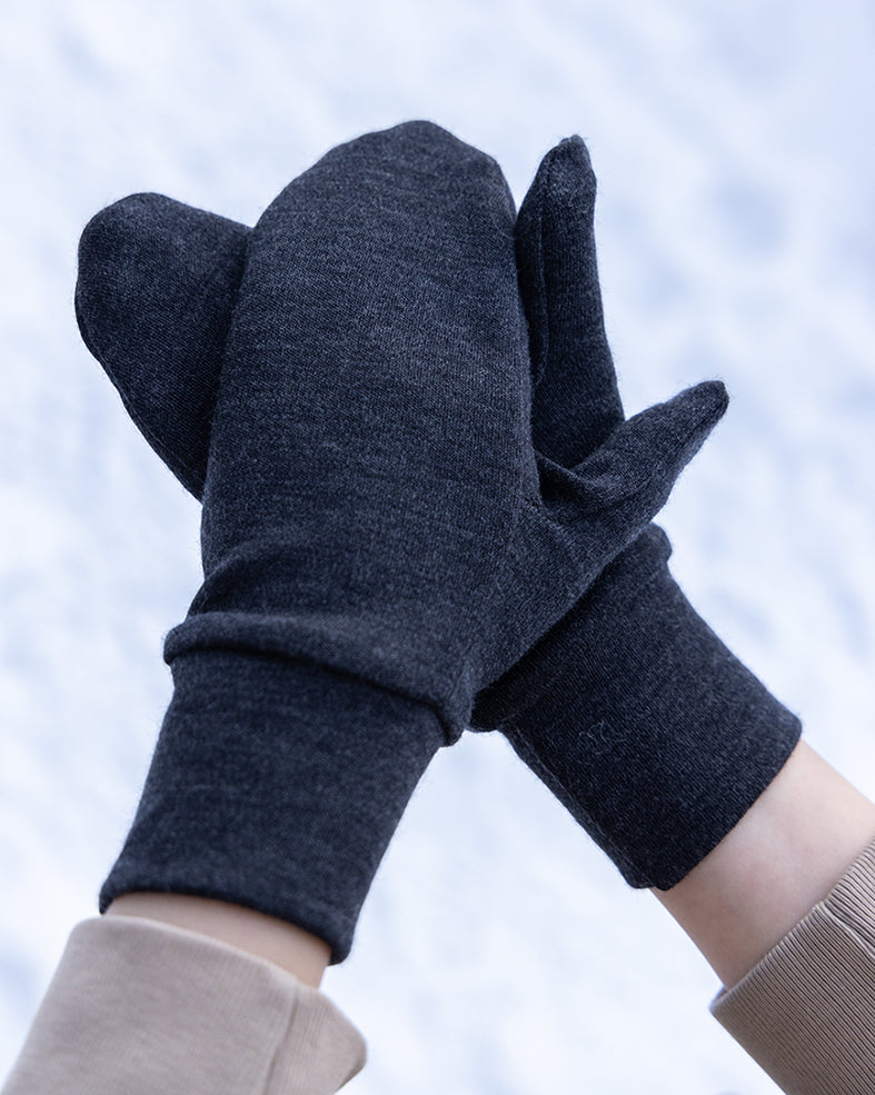 Lasten alulapaset harmaa - pitää pienet sormet lämpimänä