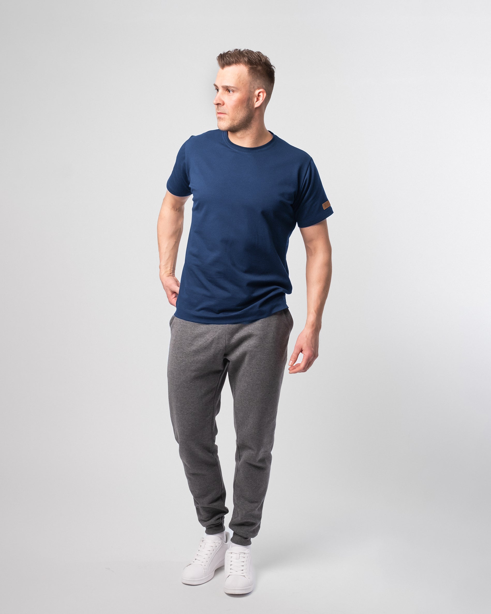 MIESTEN JOUSTOCOLLEGE T-PAITA, SININEN