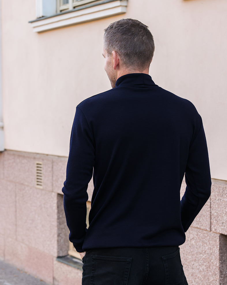 VARMA - MERINO POLO UNISEX, FOREST GREEN