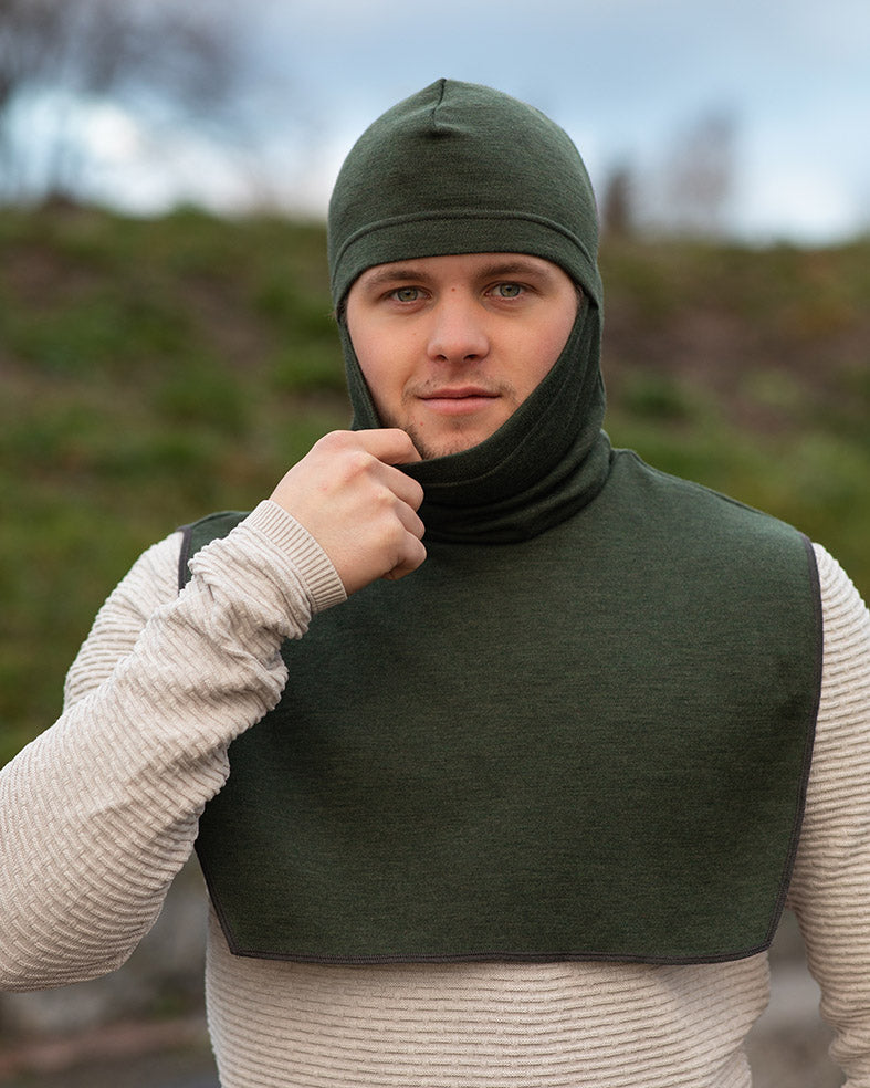 Ninjako merinovillakypärälakki metsänvihreä – täydellinen ulkoiluun ja retkeilyyn