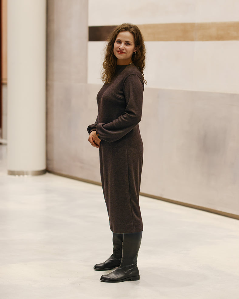 ELEGANSSI - MERINOVILLAMEKKO MOKKA