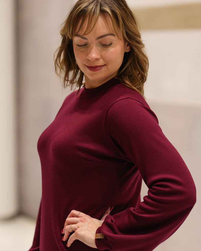 ELEGANSSI - MERINOVILLAMEKKO VIINI