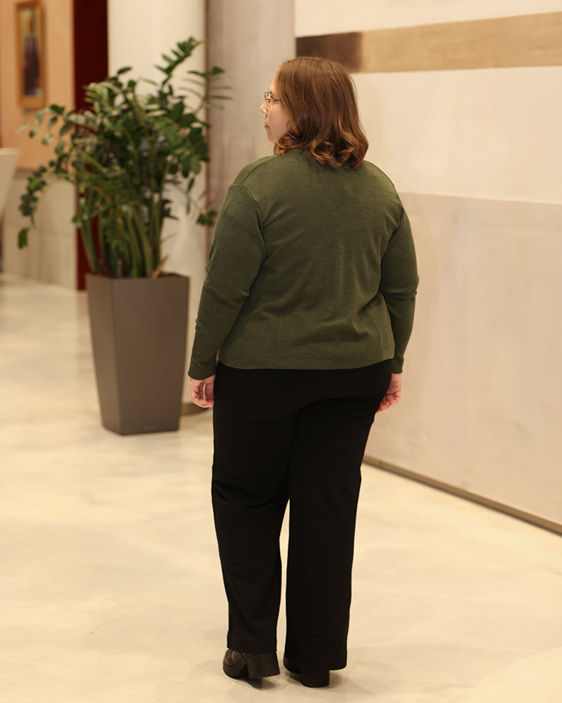 LEMPI - MERINO CARDIGAN, DARK GRAY