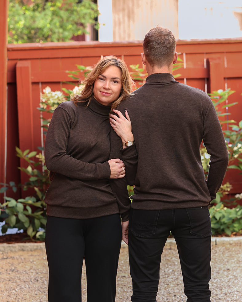 VARMA - MERINO POLO UNISEX, BLACK