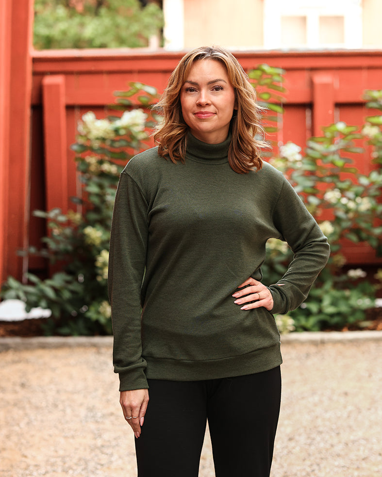 VARMA - MERINOVILLAPOOLO UNISEX METSÄNVIHREÄ