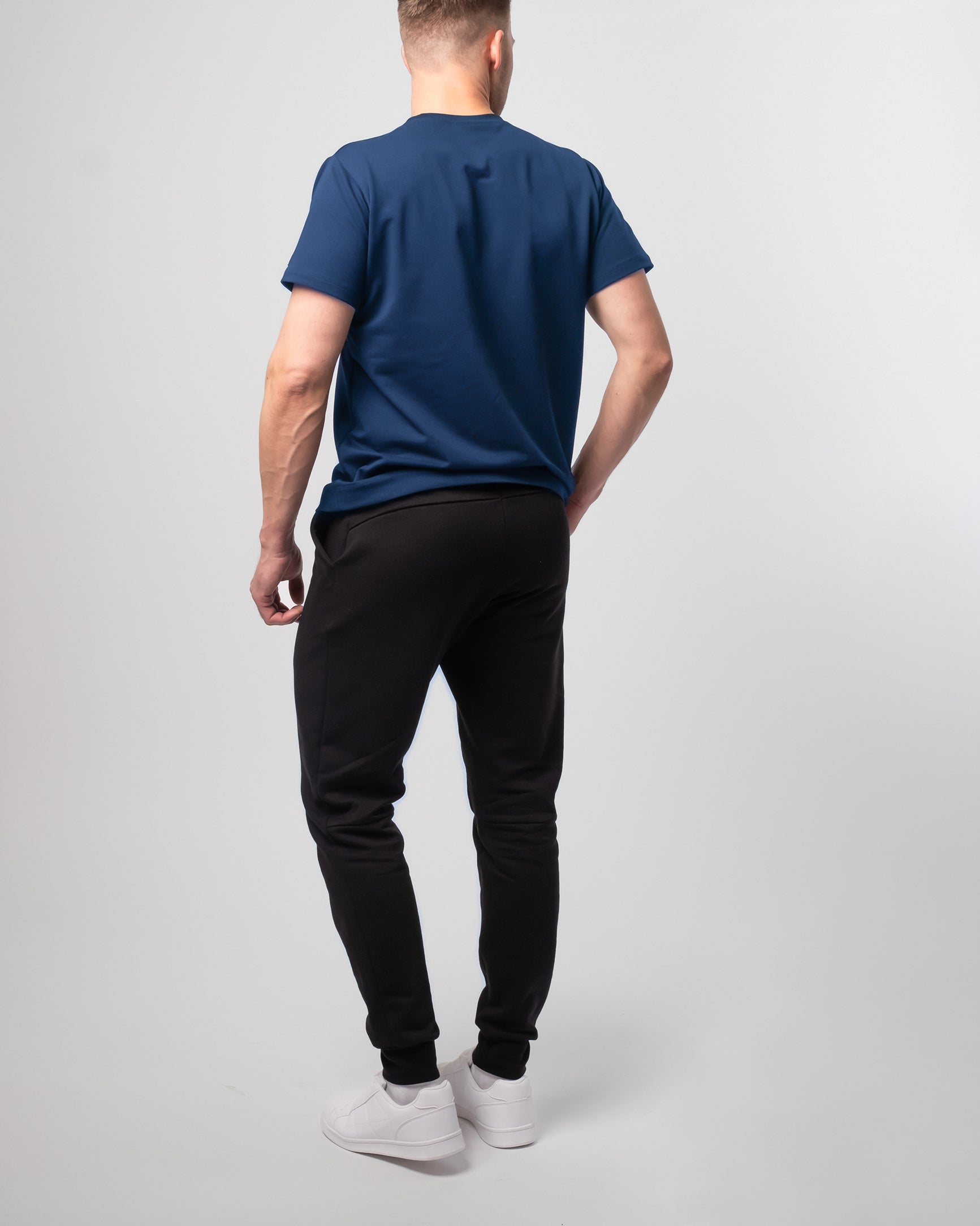 MIESTEN JOUSTOCOLLEGE T-PAITA, SININEN