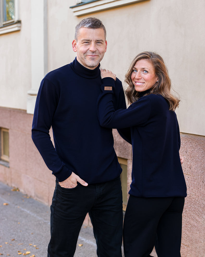 VARMA - MERINO POLO UNISEX, FOREST GREEN